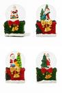 Kit 4 Globo De Neve Casinha Do Papai Noel De 7cm Enfeite Kit 4 Globo De Neve Casinha Do Papai Noel De 7cm Enfeite