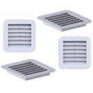 Kit 4 Grades Ventilação Quadrada Encaixe 13x13 Exaustores