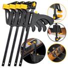 Kit 4 Grampo Sargento de Aperto Rápido Speed 10 Polegadas Para Marcenaria Universal Nylon Universal