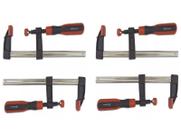 Kit 4 Grampos P/ Carpinteiro Sargento 150mm Mtx 150x50x210mm