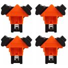 Kit 4 Grampos Sargentos Cantoneira Angular 90 Graus Marceneiro Morsa 75mm