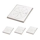 Kit 4 Grelha Quadrada 150mm Fecho C Moldura Jackwal