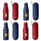 kit 4 guarda-chuva cápsula com proteção solar uv de aluminio compacto mini sombrinha resistente