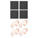 Kit 4 Guardanapo Cinza E 4 Porta Guardanapo Rose Rafimex Kit 4 Guardanapo Cinza E 4 Porta Guardanapo Rose Rafimex