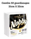 Kit 4 Guardanapos Nobby Folha Dupla 21x22cm Pacotes com 50 Unidades Cada