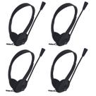 Kit 4 Headset Microfone Newlink High Tone Call Center
