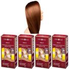 Kit 4 Henna Pó Castanho Dourado Surya, Cobre os Fios Brancos