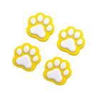 Kit 4 Imãs Patinha Geladeira Cachorro Gato Amarelo Kit 4 Imãs Patinha Geladeira Cachorro Gato Amarelo