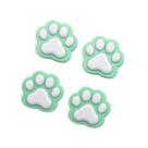 Kit 4 Imãs Patinha Geladeira Cachorro Gato Verde