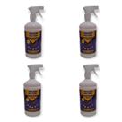 Kit 4 Inseticida Doméstico 1 Litro de Borrifador com Gatilho e Trava Marca Maxxi - Envio Já