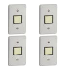 Kit 4 Interruptor Bipolar Simples C/placa 2516 Pial CZ 25 A - 250V