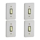 Kit 4 Interruptor Silentoque 1 Tecla Paralelo Legrand 1101 Pial Kit 4 Interruptor Silentoque 1 Tecla Paralelo Legrand 1101 Pial