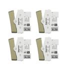 Kit 4 Interruptor Simples Miluz S3B72013 Dourado Schneider