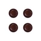 Kit 4 Interruptores Bolinha de Tecla para Móveis MarGirius Moldura M9 com Cabo Série 16.000 Marrom