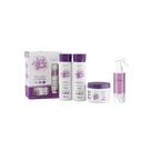 Kit 4 Itens Profissional Ativador Cachos Transição Capilar