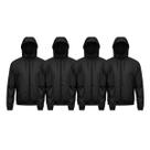 Kit 4 Jaqueta Corta Vento Impermeável Basica Lisa sem forro Outono Inverno Masculino Unissex Kit 4 Jaqueta Corta Vento Impermeável Basica Lisa sem forro Outono Inverno Masculino Unissex