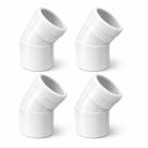 Kit 4 Joelho 45 Esgoto Tigre 100mm Branco PVC Instalacao Kit 4 Joelho 45 Esgoto Tigre 100mm Branco PVC Instalacao