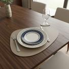 Kit 4 Jogo Americano Em Couro Para Mesa De Jantar Premium