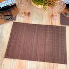 Kit 4 Jogo Americano Mesa Posta Sousplat Bambu Marrom