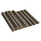 Kit 4 Jogo Americano Mesa Posta Sousplat Bambu Preto