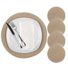 Kit 4 Jogo Americano Redondo Mesa Posta Sousplat Supla Cozinha 38 cm Kit 4 Jogo Americano Redondo Mesa Posta Sousplat Supla Cozinha 38 cm