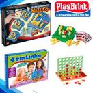 Kit 4 Jogos Lig Lig Emboscada 4 em Linha Artista Mirim Infantil Pedagógicos Didáticos