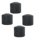 KIT 4 Knob metal 18mm preto de encaixe guitarra KB20BK MXP