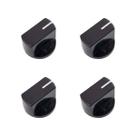 Kit 4 Knob Para Pedal Preto em ABS Ronsani