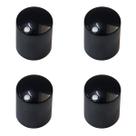 Kit 4 Knob Slim Preto Marcação Ponto Branco Ronsani