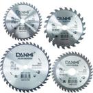 Kit 4 Lamina Disco De Corte Circular Prata 115/180/180/230mm