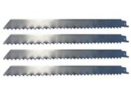 Kit 4 Laminas Serra Sabre Inox 300mm 12" Para Carne Ossos