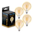 Kit 4 Lâmpada Decorativa Retro G125 4w Filamento 2200k