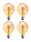 Kit 4 Lâmpada Filamento LED Globo G80 4W AMBAR 2200K BIVOLT Kit 4 Lâmpada Filamento LED Globo G80 4W AMBAR 2200K BIVOLT
