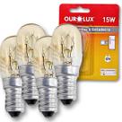 KIT 4 Lâmpada Incandescente Micro-ondas Geladeira Fogão 127v