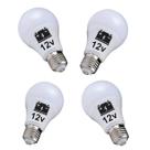 Kit 4 Lâmpada Led 9w 12v E27 Uso Bateria Barco Solar Camping
