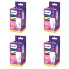Kit 4 Lâmpada Led Bulbo 16w = 100w 1521lm Bivolt Philips 3000k Amarela Cor Da Luz Branco-quente Kit 4 Lâmpada Led Bulbo 16w = 100w 1521lm Bivolt Philips 3000k Amarela Cor Da Luz Branco-quente