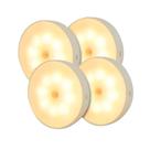 Kit 4 Lâmpada Luminária Sem Fio Recarregável USB Com Sensor de Movimento e Luminosidade