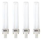 Kit 4 Lampada PL Compacta Lightex G23 2 Pinos 9W 2700K