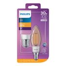 Kit 4 Lampada Retro Filamento Led Vela 2,7W E14 E27 Philips