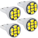 Kit 4 Lâmpadas 8 LED T10 W5w Pingo 12v 5 Watts Super Branca