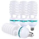 Kit 4 Lâmpadas Fluorescente 150w Espiral Tricool 5500k 110v
