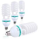 Kit 4 Lâmpadas Fluorescente 150w Espiral Tricool 5500k 110v