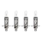 Kit 4 Lâmpadas H1 Halógenas 55w Automotiva 12v 4300k Farol Alto Baixo Milha Carro Moto