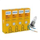 Kit 4 Lâmpadas H3 Farol Alto Baixo Neblina Philips Standard 12V 55W