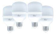 Kit 4 Lâmpadas Led Bulbo 30w Bivolt 6500k Branca Fria Kian