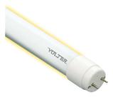 Kit 4 Lâmpadas Led Tubular Volter 9w T8 60cm Branco Quente