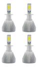 Kit 4 Lâmpadas Multilaser Super Led Headlight H3 6200k 12v