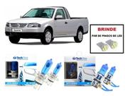 Kit 4 Lampadas Super Brancas para Farol Alto/Baixo/Milha H4 H3 para Volkswagen Saveiro G4