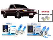 Kit 4 Lampadas Super Brancas para Farol Alto/Baixo/Milha H4 H3 Volkswagen Saveiro G2