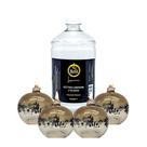 Kit 4 lamparinas decorativas sensações + 1l de fluido
